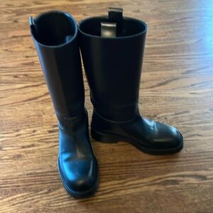 Black Ann Demeulemeester tall black boots 37